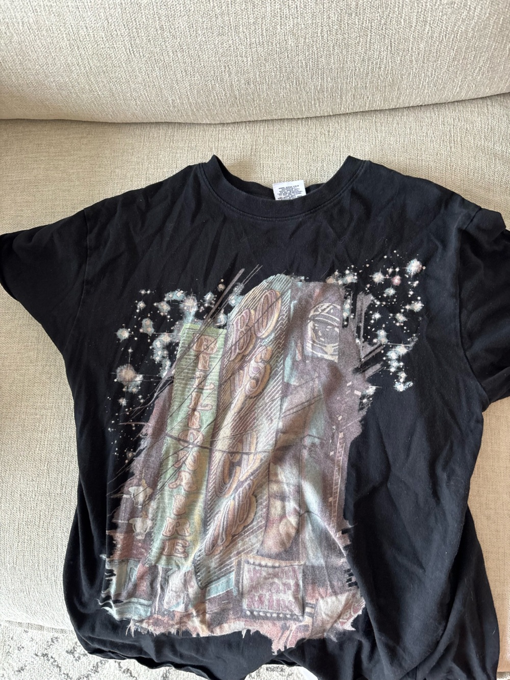 Billionaire Boys Club Vintage Team T-Shirt Black Graphic Tee